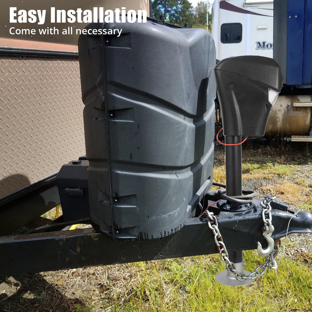 12V DC Electric Trailer Jack 3500 lbs A-Frame Tongue Jack with LED Light T2065