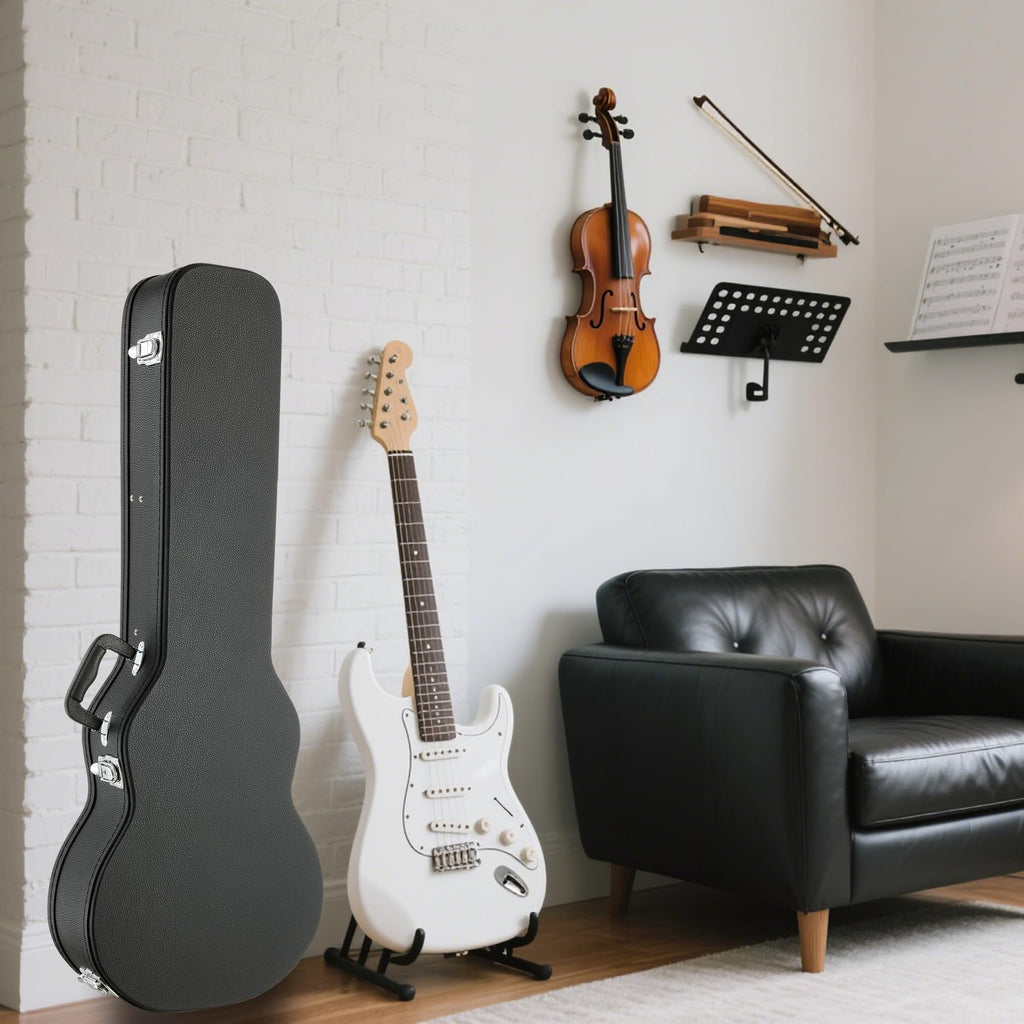 Electric Guitar Case Wooden Hard Shell Case With Lock X8857