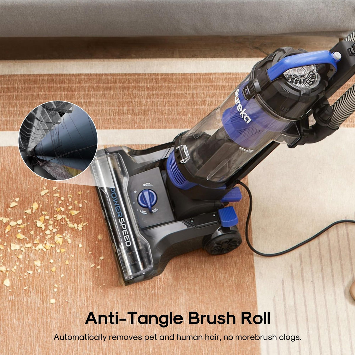 Lightweight Upright Vacuum Cleaner for Carpet and Hard Floor Z513602