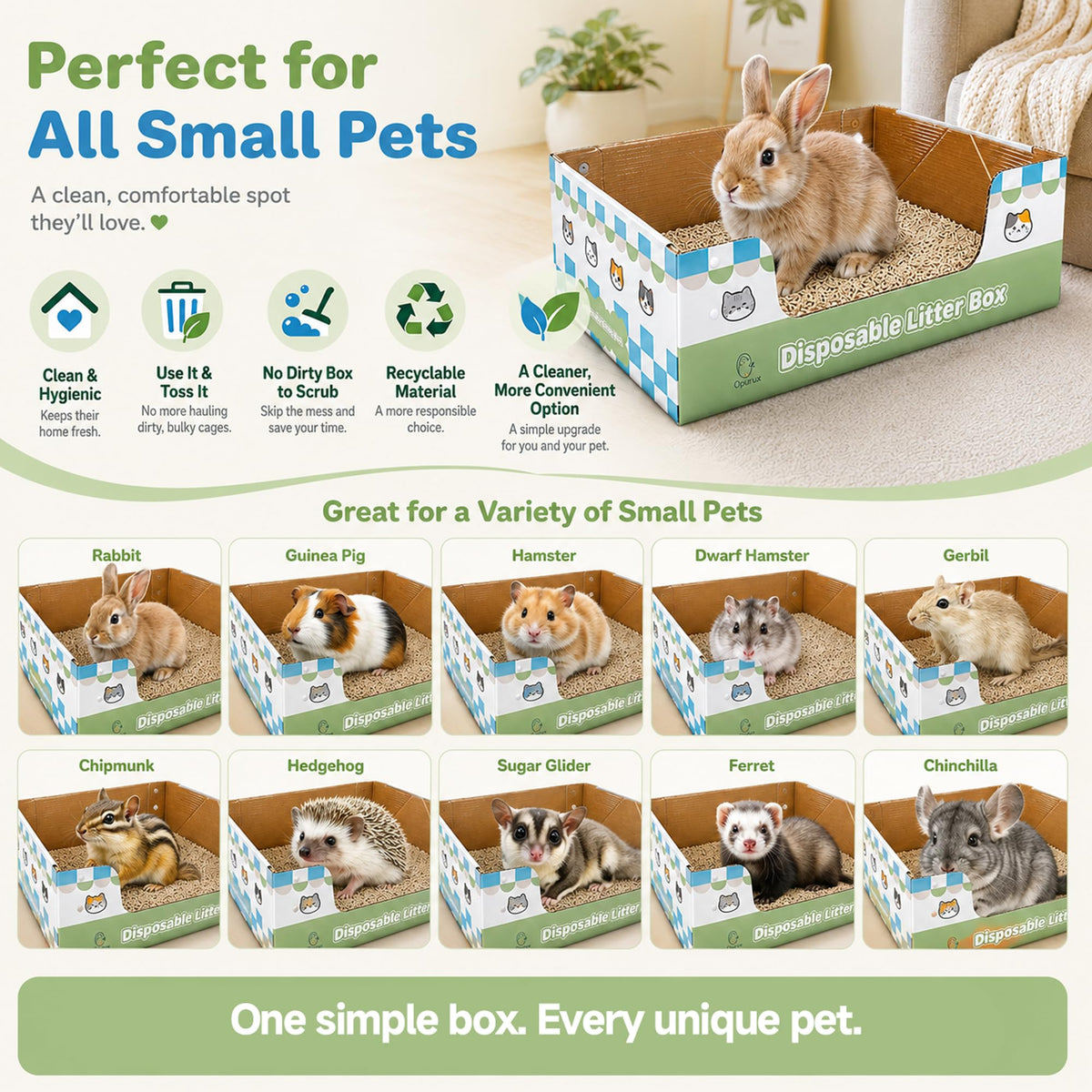 6-Pack Disposable Litter Box P866764