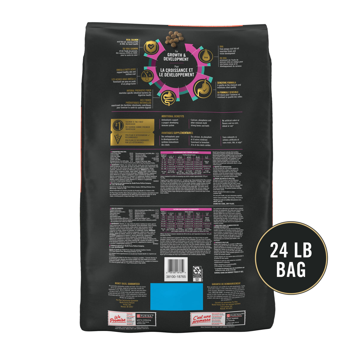 Salmon Puppy Dog Food 24 lb Bag N1405