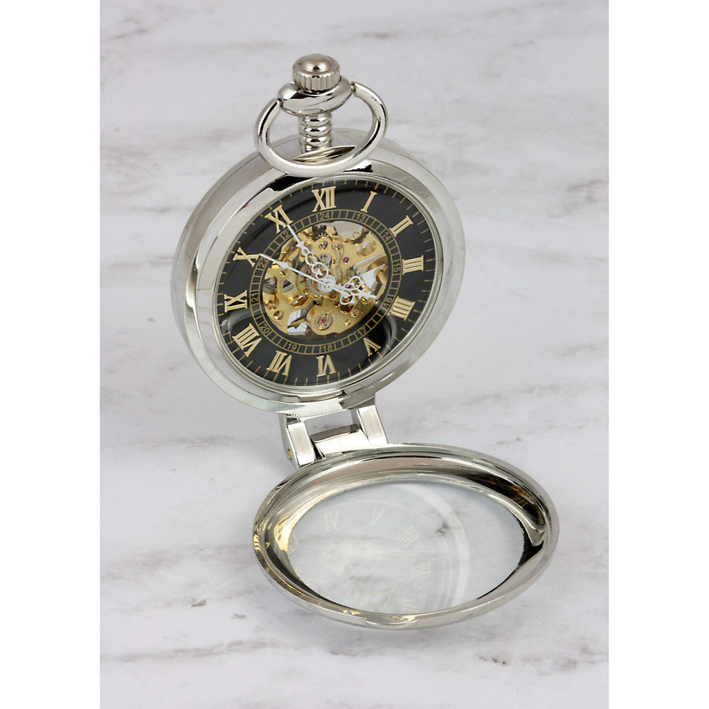 U.S. Coin Pocket Watch with Skeleton Movement T8350