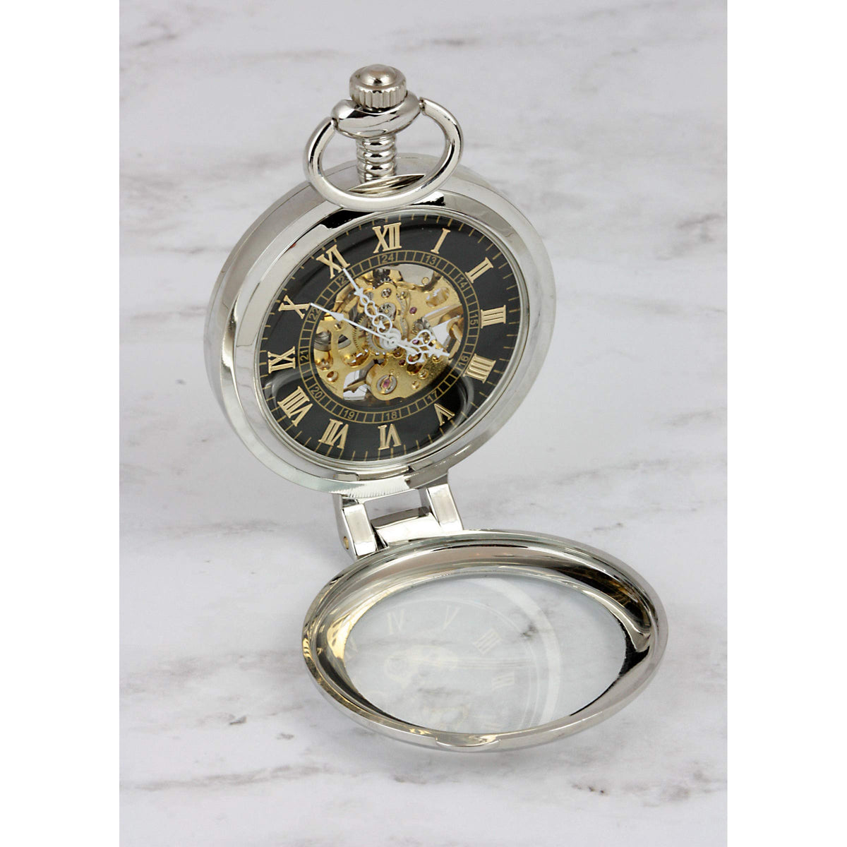 U.S. Coin Pocket Watch with Skeleton Movement T8350