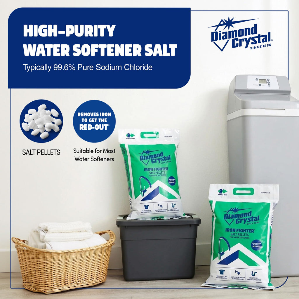 2 Pack Water Softener Salt Pellets, 40 lb K91113
