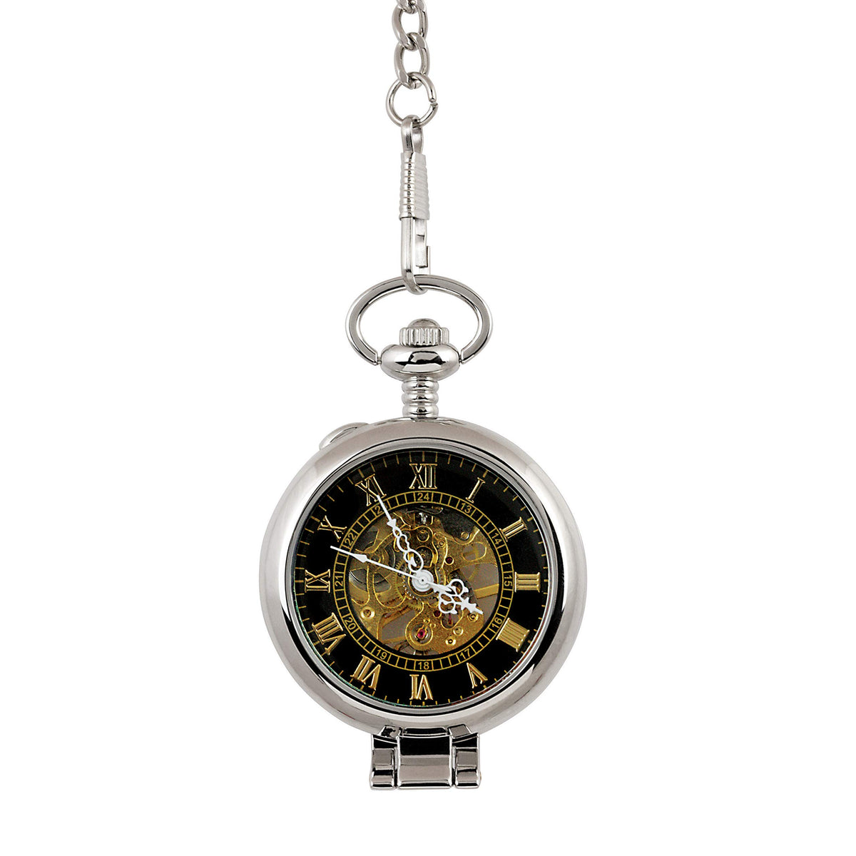 U.S. Coin Pocket Watch with Skeleton Movement T8350
