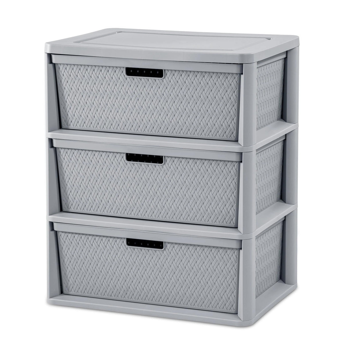 Gray 3 Drawer Storage Tower Z20928