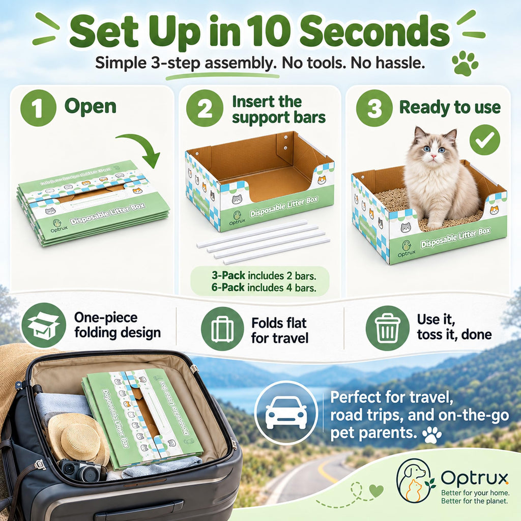 6-Pack Disposable Litter Box P866764