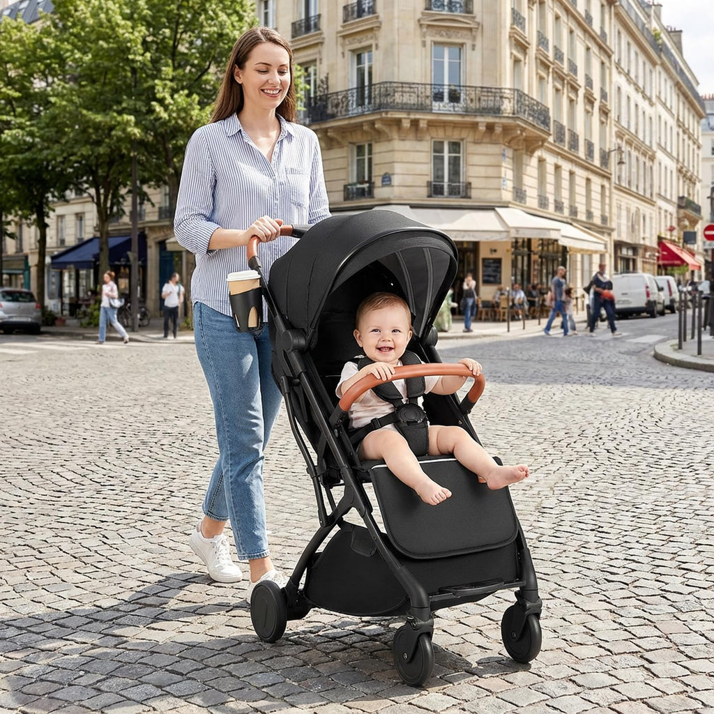 Lightweight Compact Stroller with One-Hand Fold and Canopy T4999