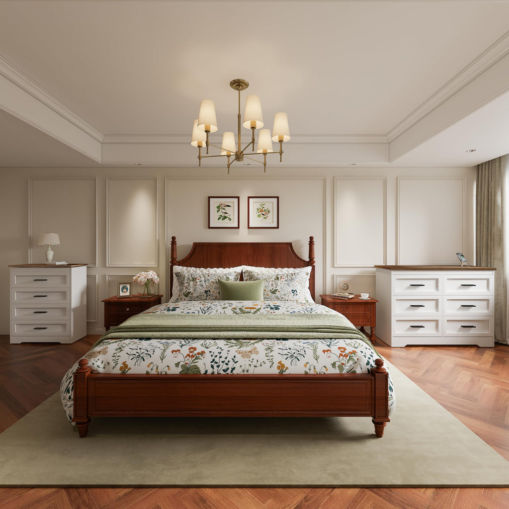 White 4 Drawer Dresser Q2582