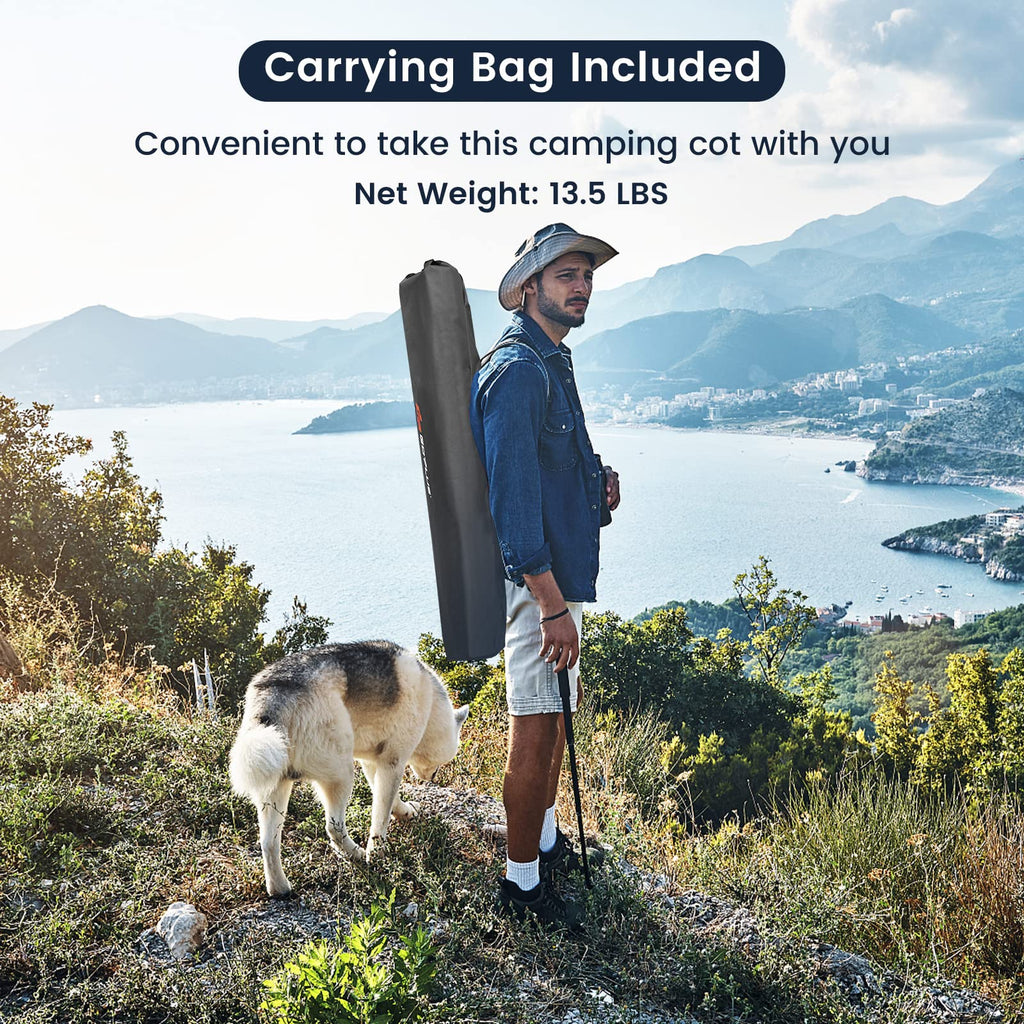 Folding Camping Cot with Carrying Bag P5147