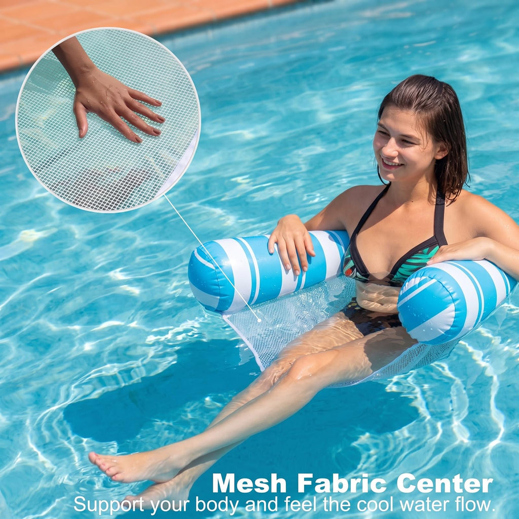 5 Pack Inflatable Pool Floats Adult Size Water Hammock K9389