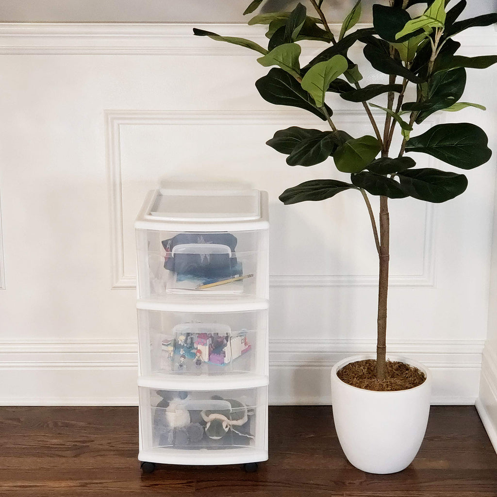 3-Drawer Cart White W295266