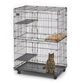 Folding Metal Cat Playpen with 3 Platforms O615
