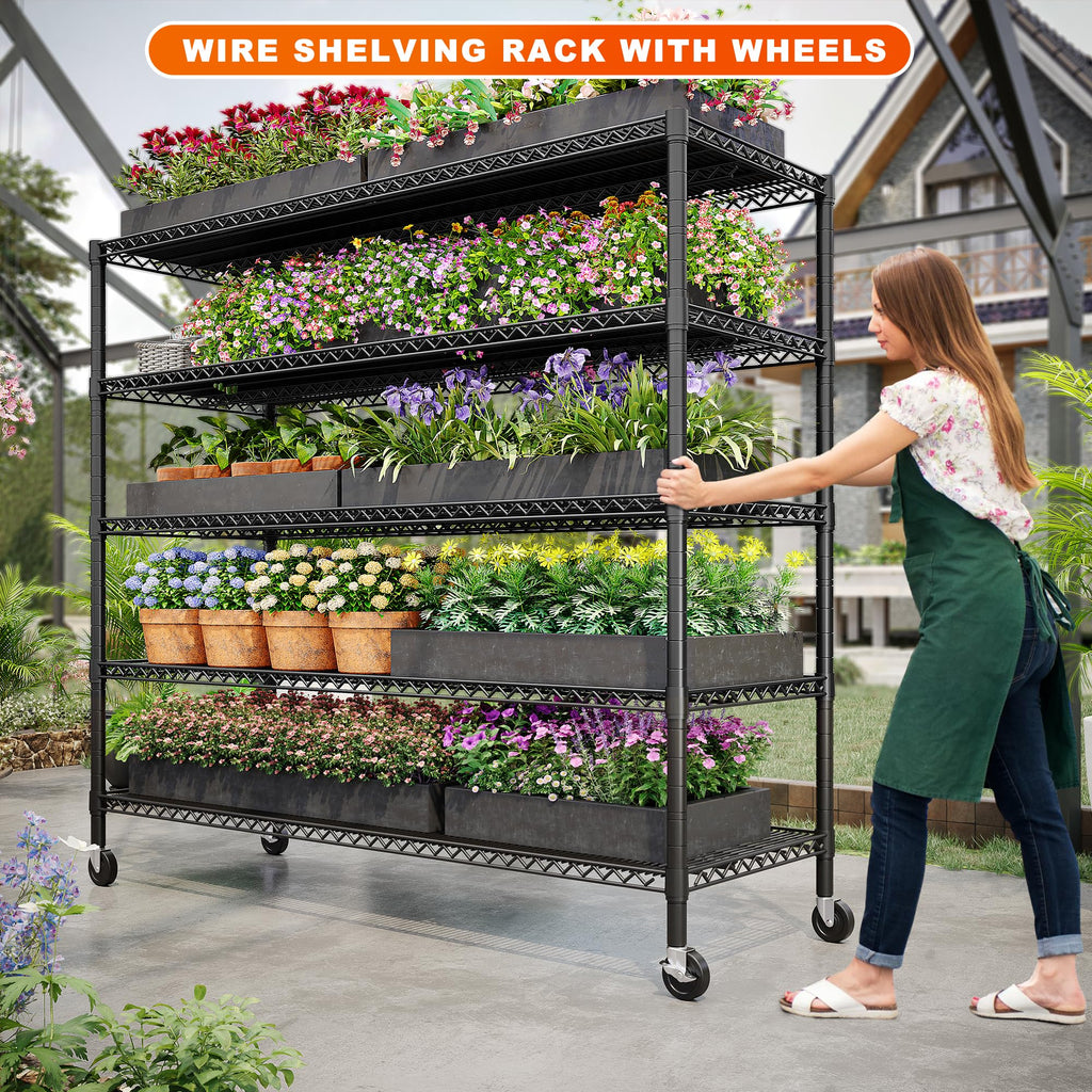 85.7" 5-Tier Adjustable Garage Shelving O605502
