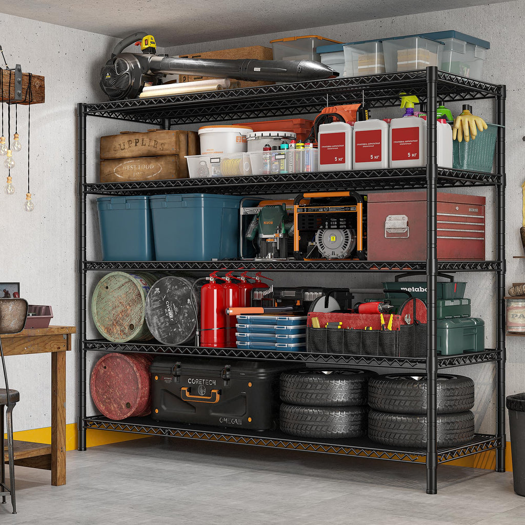 85.7" 5-Tier Adjustable Garage Shelving O605502