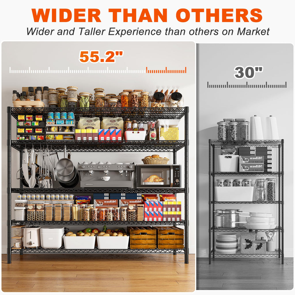 85.7" 5-Tier Adjustable Garage Shelving O605502