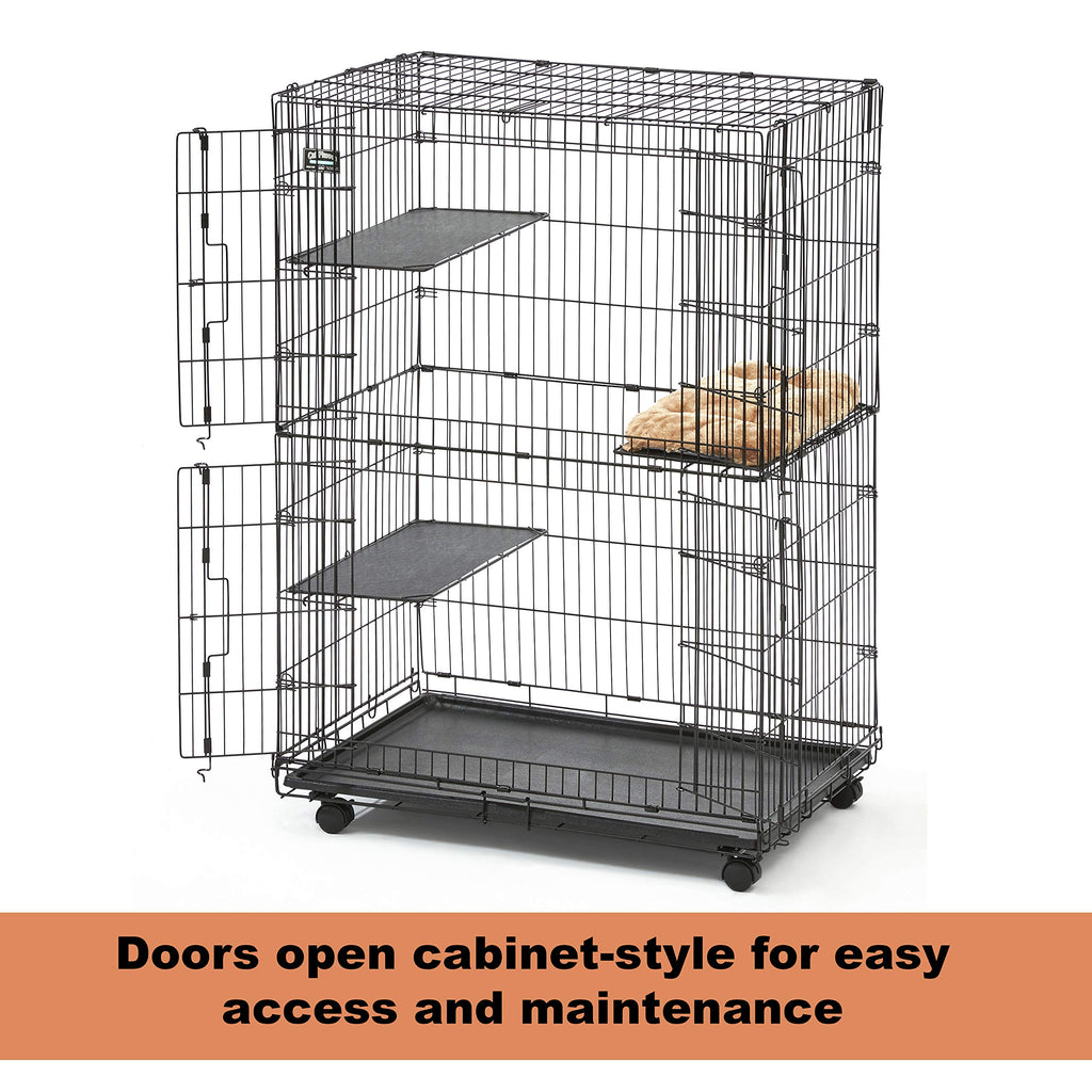 Folding Metal Cat Playpen with 3 Platforms O615