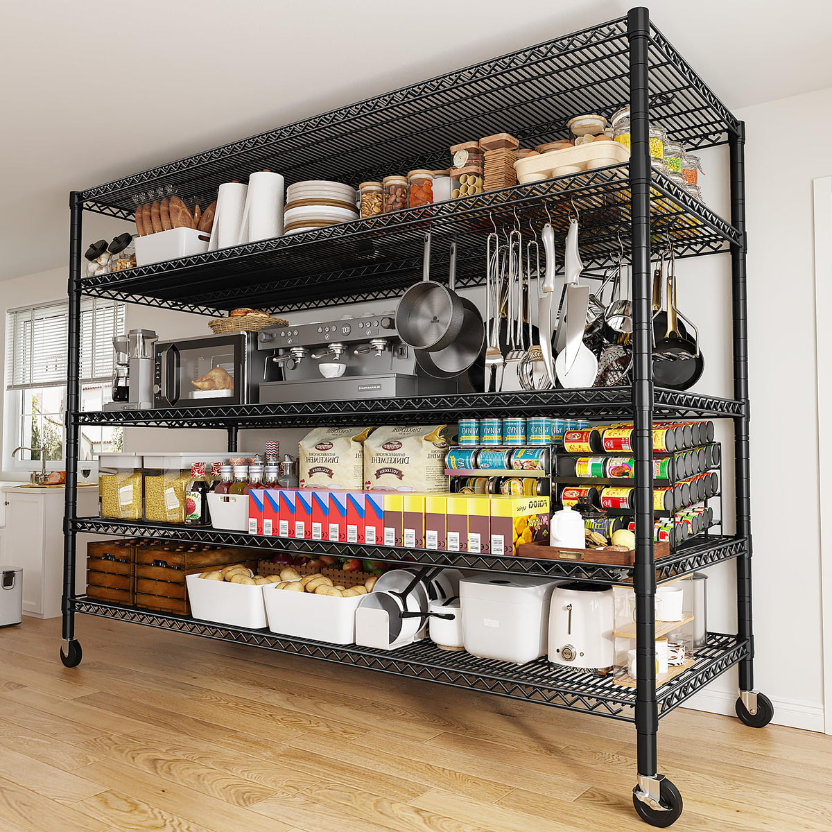 85.7" 5-Tier Adjustable Garage Shelving O605502